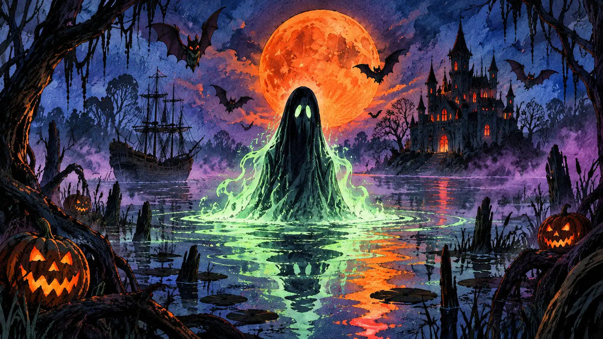 PaintEasy Halloween paint by numbers designs featuring pumpkins, ghosts, witches, black cats, skulls and haunted houses