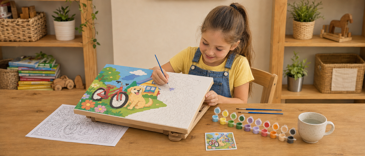 How Paint by Numbers for Kids Builds Confidence