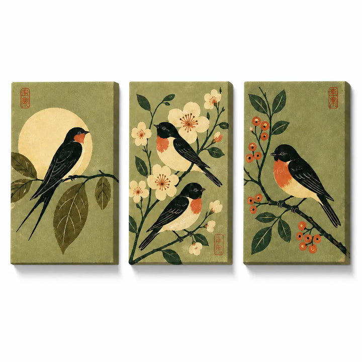Sage Bird Branch Trio - artwork preview