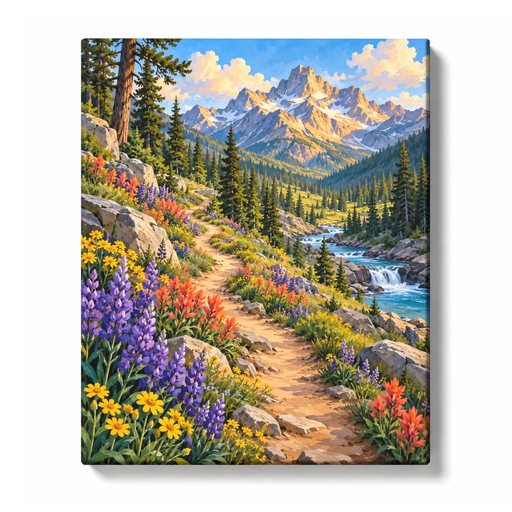 Wildflower Trail in Pine Valley Paint by Numbers Kit