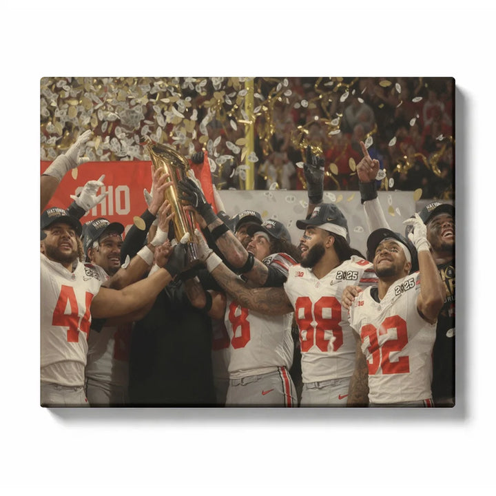 Football Fans Cheering in the Stands - numbered canvas preview