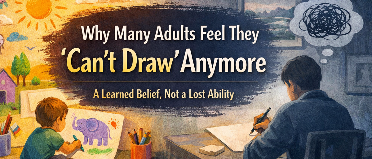 Why Many Adults Feel They “Can’t Draw” Anymore