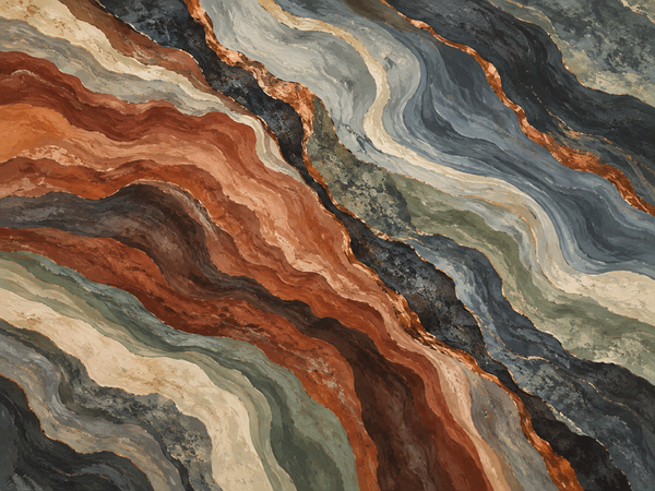 Natural Texture Paint by Numbers collection cover featuring Blue-Green Peaks in Fading Mist