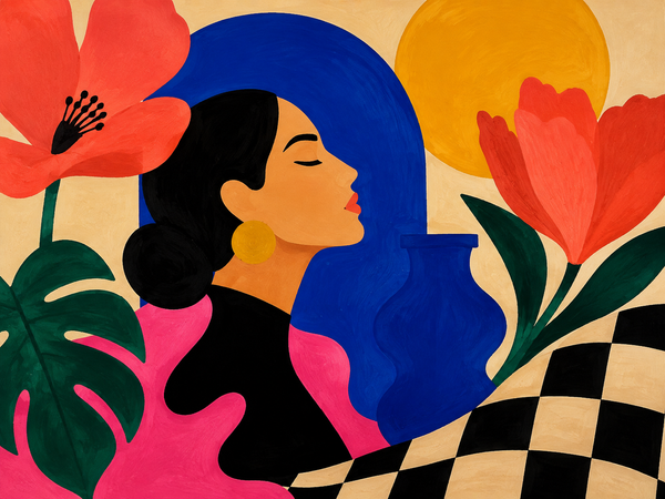 Modern Paint by Numbers collection cover featuring Sunflower with Spiral Center and Colorful Modern Petals