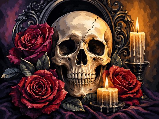Skull Paint by Numbers