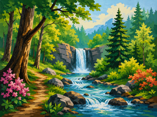 Forest Paint by Numbers