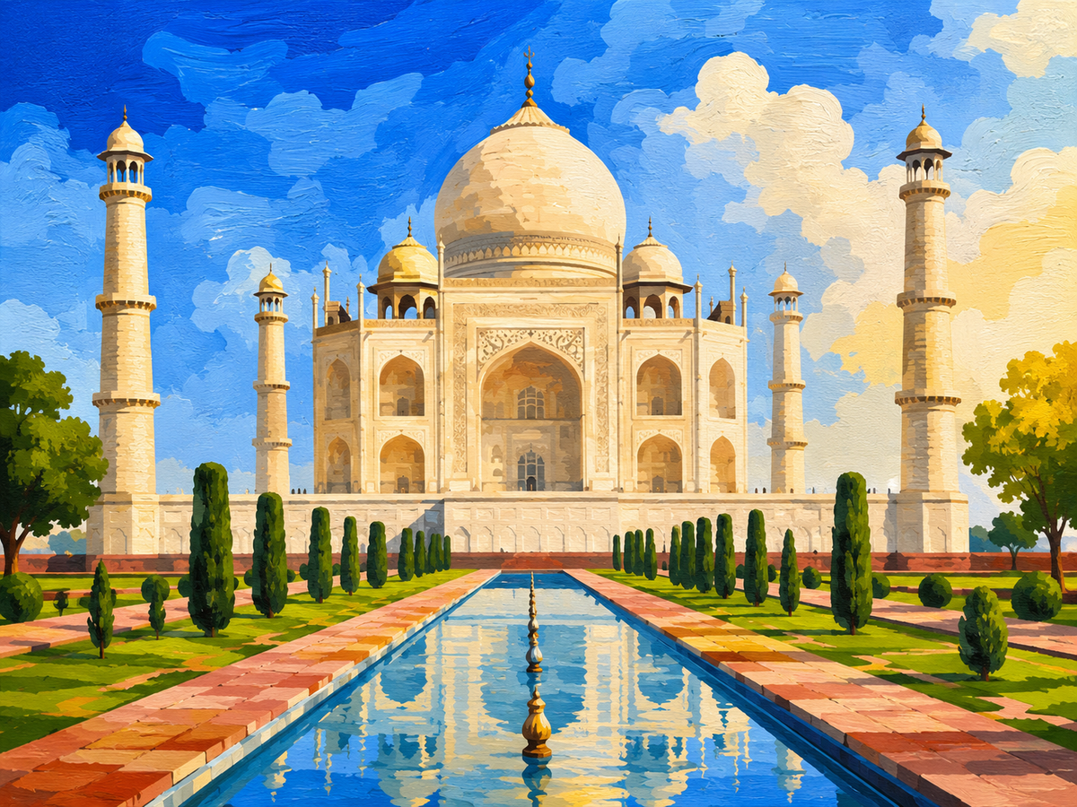 Paint By Numbers Islam collection cover featuring Sunlit Mosque Interior with Golden Chandeliers Islamic