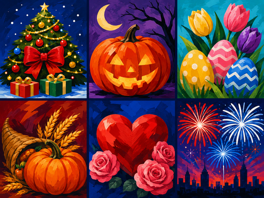 Holiday Paint by Numbers