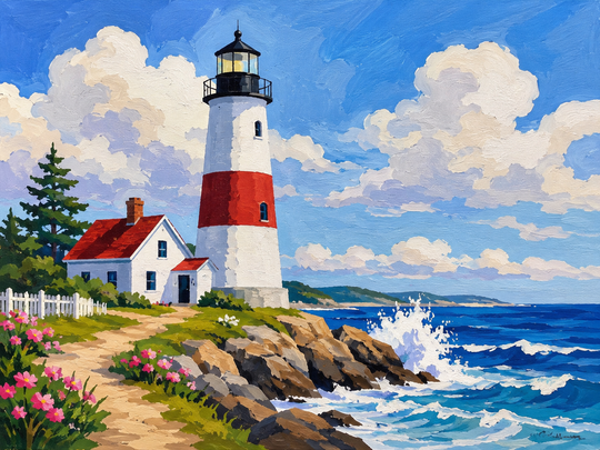Paint by Numbers Lighthouse