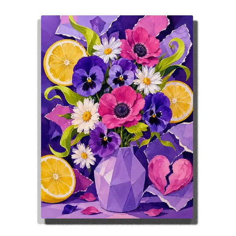 Pansies, Anemones and Lemons