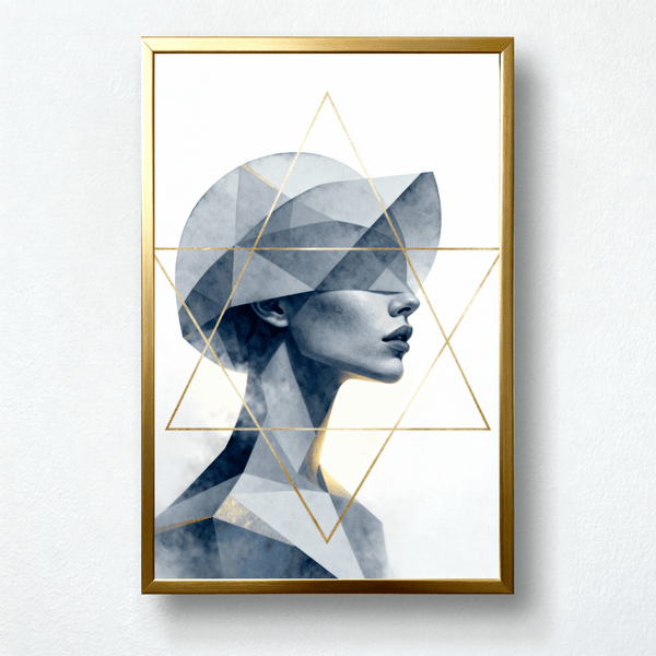 Stellar Mind – Abstract Woman & Geometry Paint by Numbers | Enlightened Vision of the Self