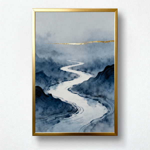 Silent River – Zen Landscape Paint by Numbers | Flow of Mind and Stillness