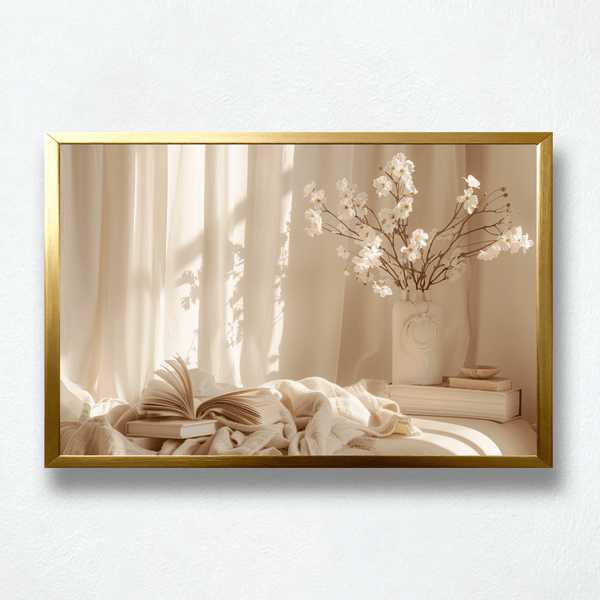 Serene Light Paint by Numbers | White Blossoms & Soft Morning Shadows