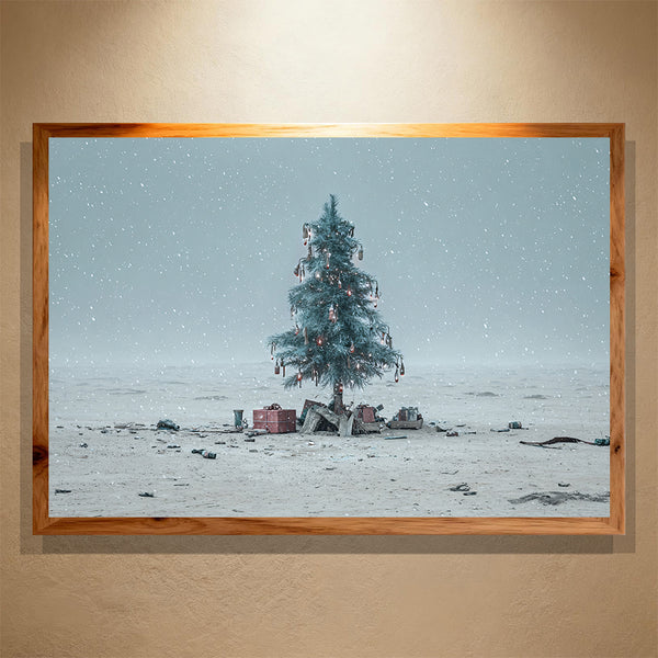 The Last Tree Paint by Numbers | Minimalist Snowy Christmas Scene | PaintEasy