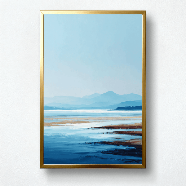 Azure Stillness Paint by Numbers | Blue Horizon Seascape | PaintEasy®