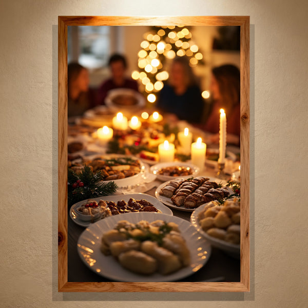 Candlelight Feast Paint by Numbers | Cozy Christmas Dinner Scene | PaintEasy