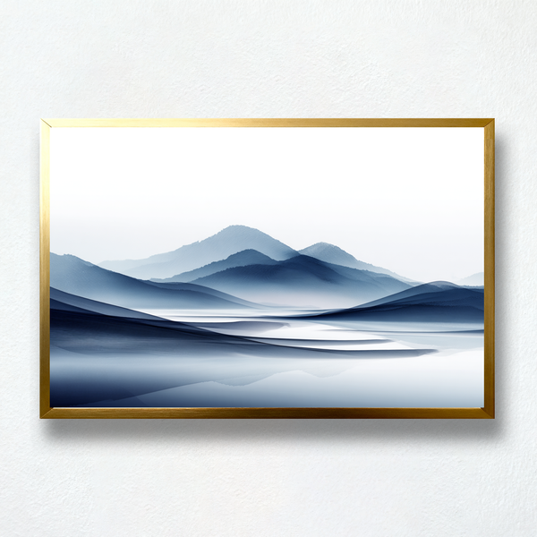 Silent River – Zen Landscape Paint by Numbers | Flow of Mountains and Still Water