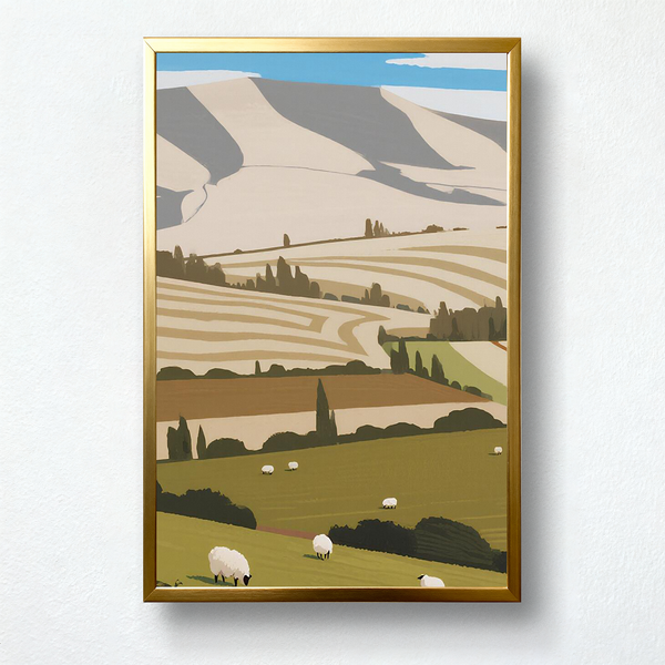 Heartland Morning – Modern Countryside Paint by Numbers Kit | Peace, Warmth & Belonging