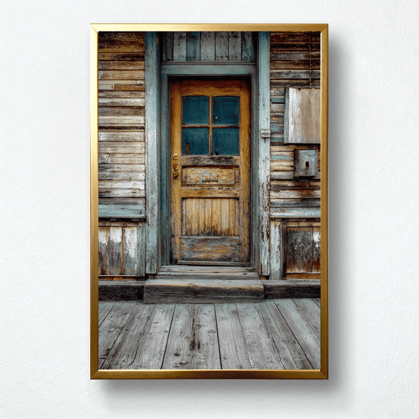Forgotten Door Paint by Numbers | Rustic Wooden Cabin Wall Art | PaintEasy®