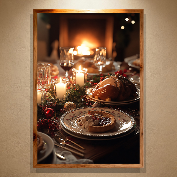 Santa’s Table Paint by Numbers | Cozy Christmas Dinner Scene | PaintEasy