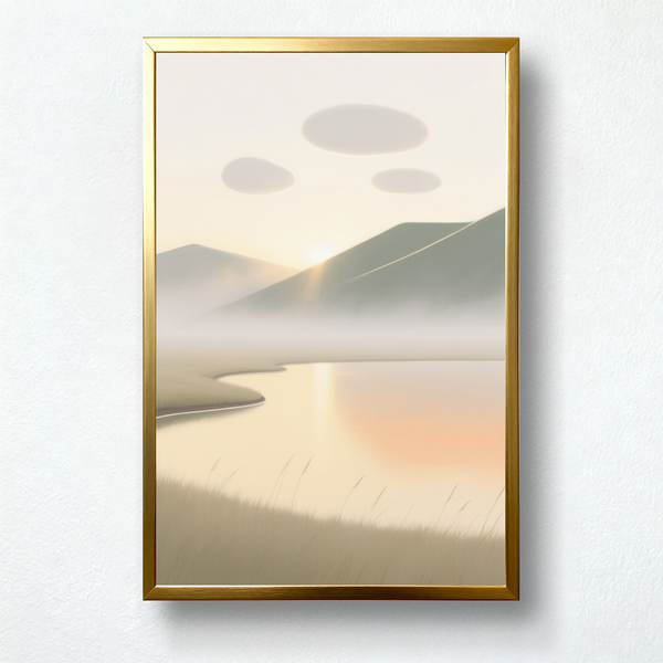 Morning Veil – Misty Sunrise Paint by Numbers Kit | Calm Mind & Air Element Serenity