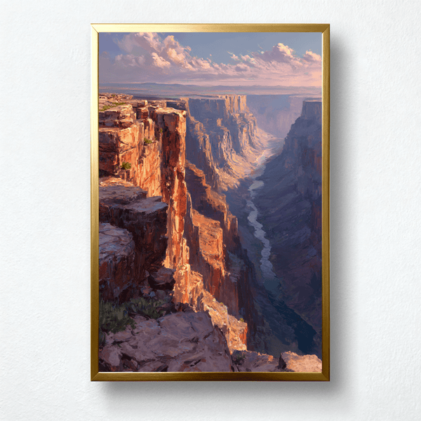 Golden Canyon Paint by Numbers | Sunset Grand Canyon Landscape | PaintEasy®