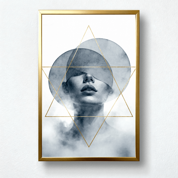 Inner Orbit – Mystical Woman & Geometry Paint by Numbers | Awakening Within the Stars