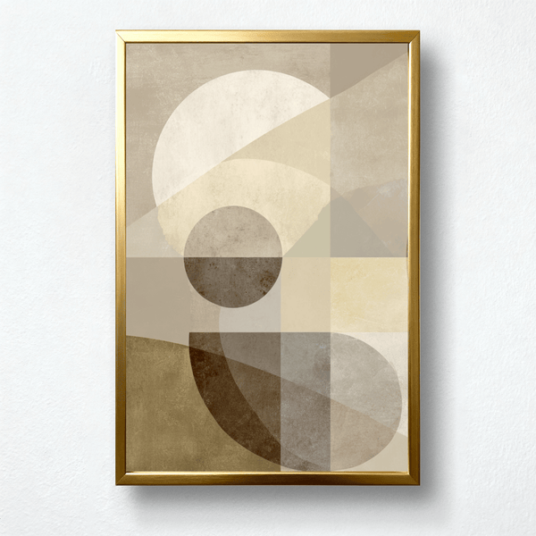 Modern Balance Paint by Numbers | Neutral Geometric Abstract Art | PaintEasy®