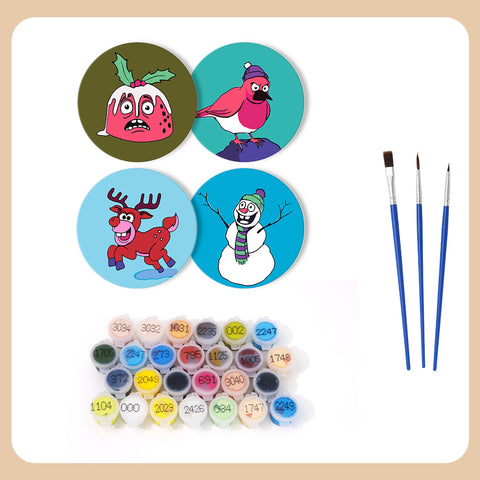Paint by Numbers – Holiday Chaos Coasters