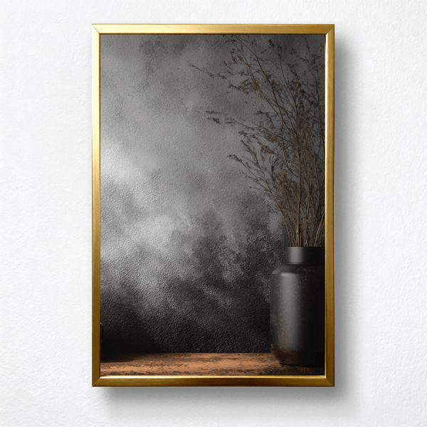 Monochrome Breath Paint by Numbers | Gray Gradient Abstract Wall Art | PaintEasy®