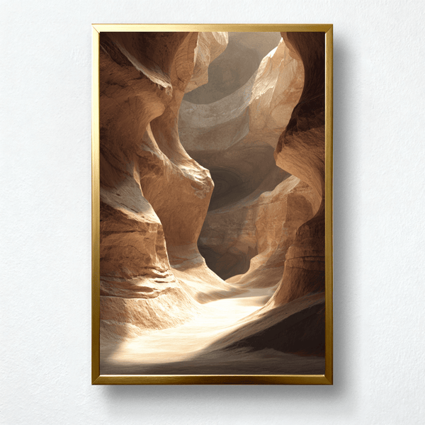 Whispering Canyon Paint by Numbers | Sandstone Light and Shadow Landscape | PaintEasy®