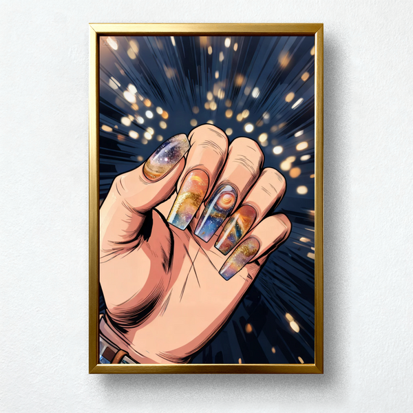 Paint by Numbers：Nail Art Poem of Galaxy Secret Universe