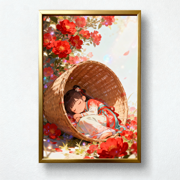 Paint by Numbers: Dreamy Rest Among Red Camellias