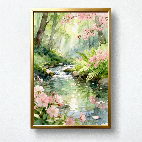 Paint by Numbers：Pleasant Spring with Bright Scenery