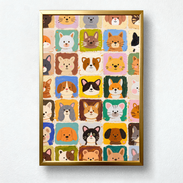 Paint by Numbers：Critter Grid Parade