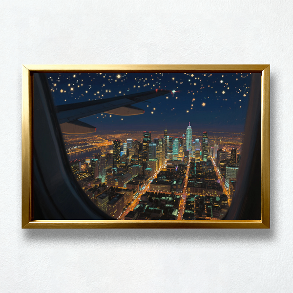 Paint by Numbers - Night Flight Over Metropolis