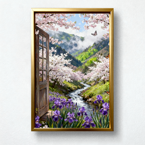 Spring Bloom Path – Paint by Numbers Kit