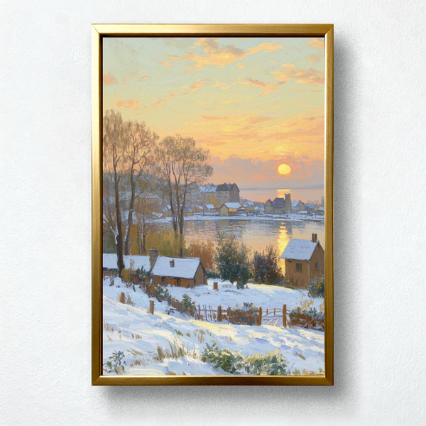 Paint by Numbers：Rural snowscape