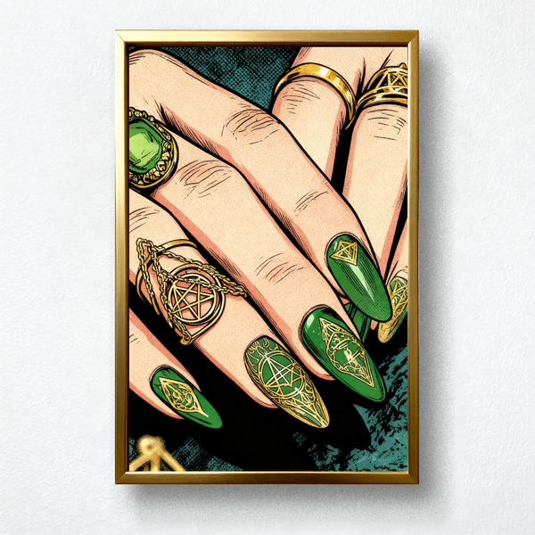 Paint by Numbers：Occult-themed Nail Art Creation