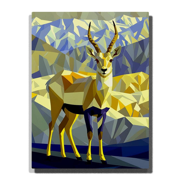 Highland Prism Antelope – Paint by Numbers Kit | PaintEasy