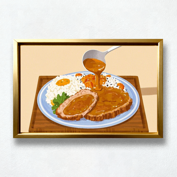 Paint by Numbers：Japanese Curry Katsu Rice