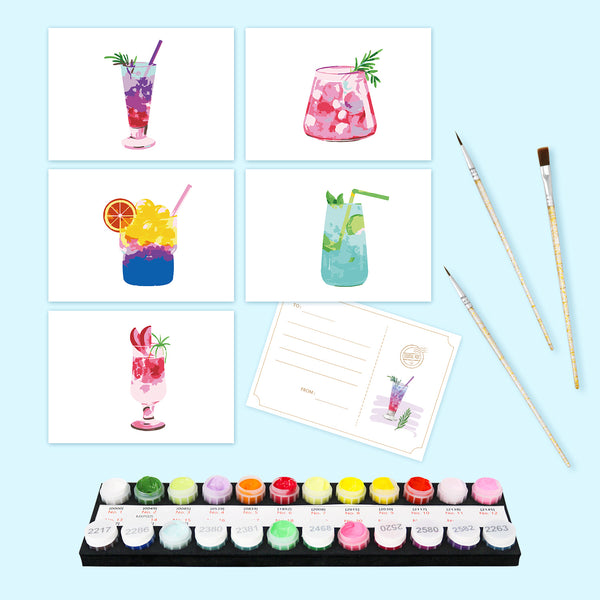 Paint by Numbers：Signature Mix postcard Set（5 in）