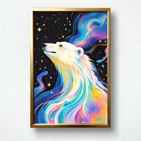 Paint by Numbers - Polar Bear illusion