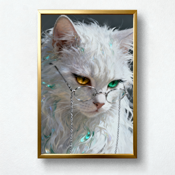 Paint by Numbers: Fantasy Heterochromatic Cat Sage