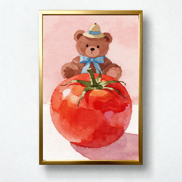 Paint by Numbers: Gentle Time with Bear and Tomato