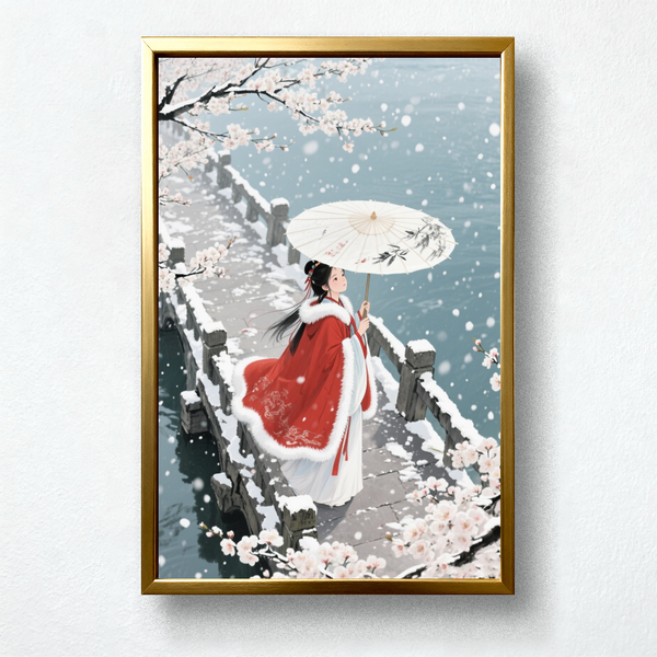 Paint by Numbers：Spring Message on the Snow Bridge