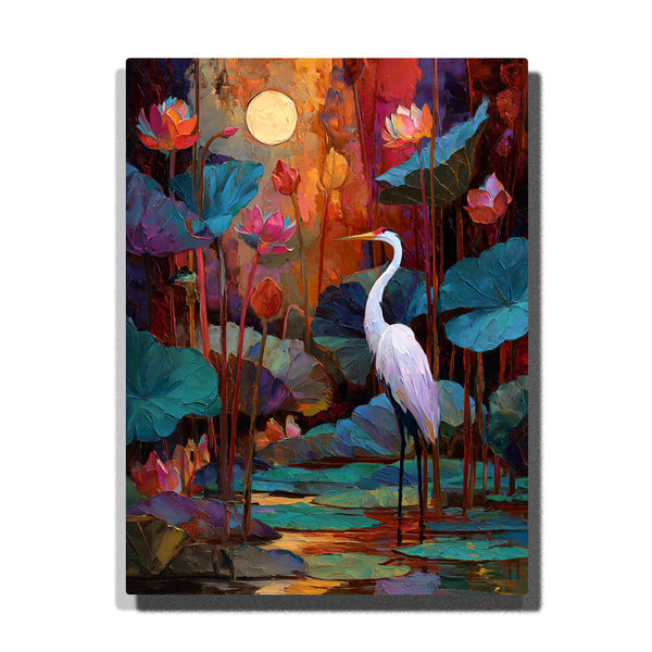 2Crane standing Paint by Numbers | Paint Easy