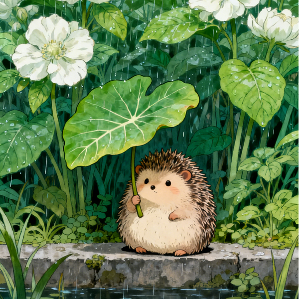 Paint by Numbers: The Hedgehog in the Rain