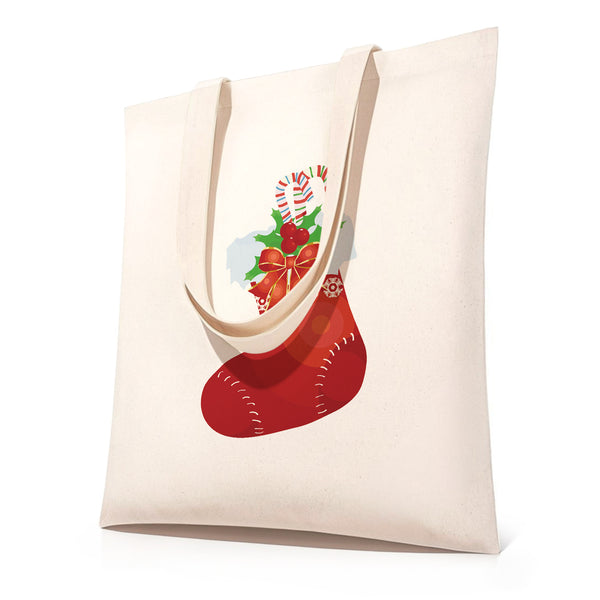 Paint by Numbers：Christmas Stocking Canvas Bag