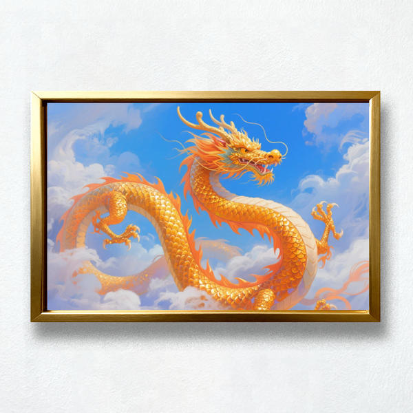 Paint by Numbers：Wealth-Bringing Golden Dragon